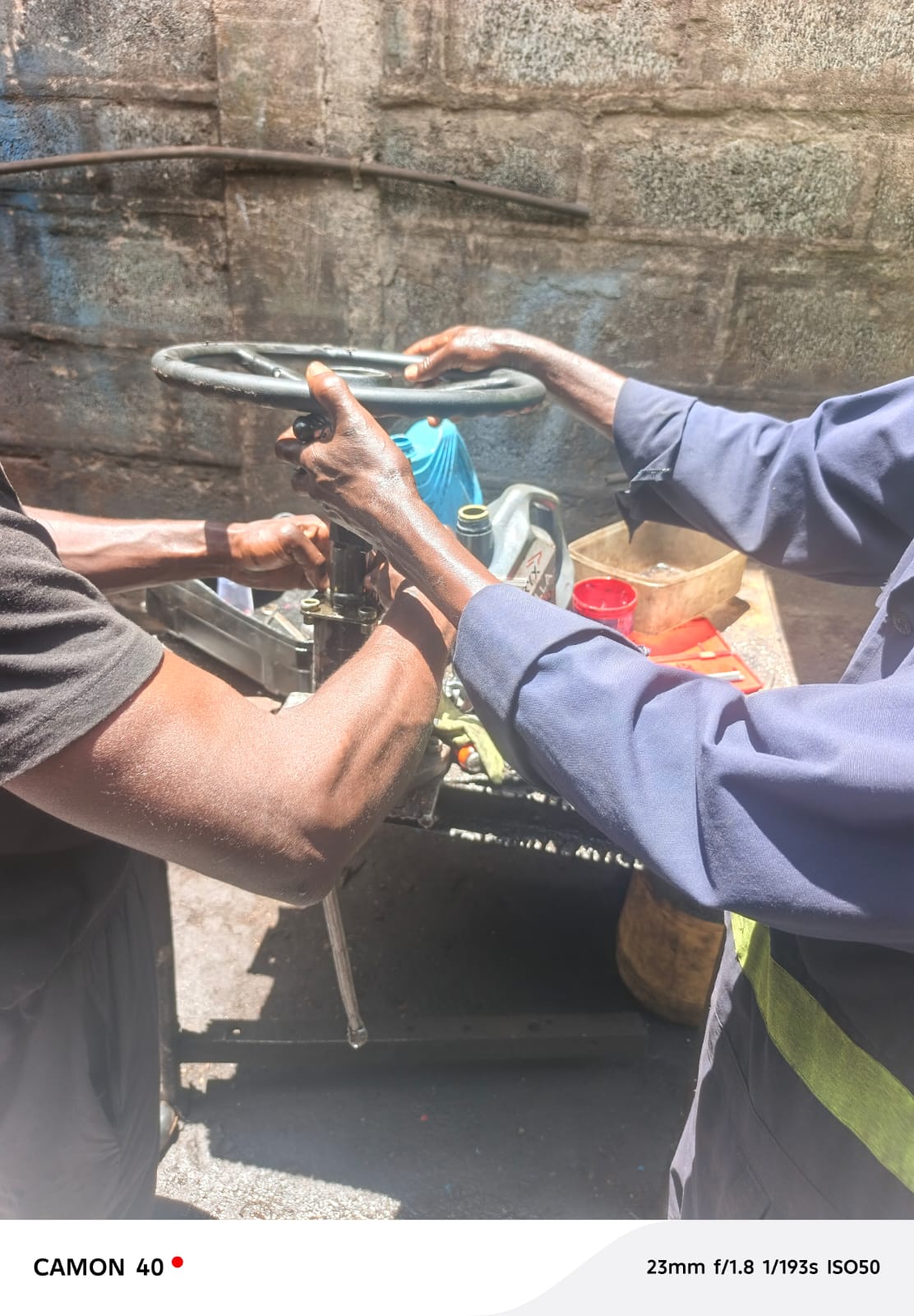 Forklift steering pump repair
